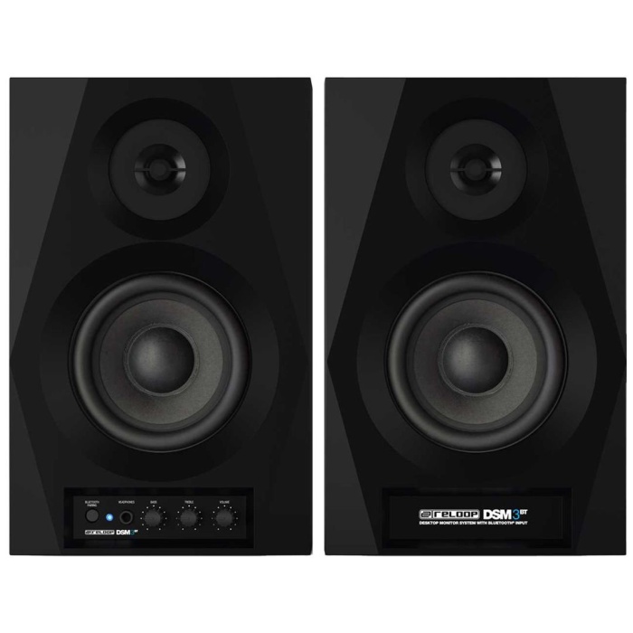 Reloop 12 0023 DSM-3 BT Yakın Alan Bluetooth Studio Monitörü (Çift) 2x20W | Bluetooth Özellikli Masaüstü DJ Monitörü